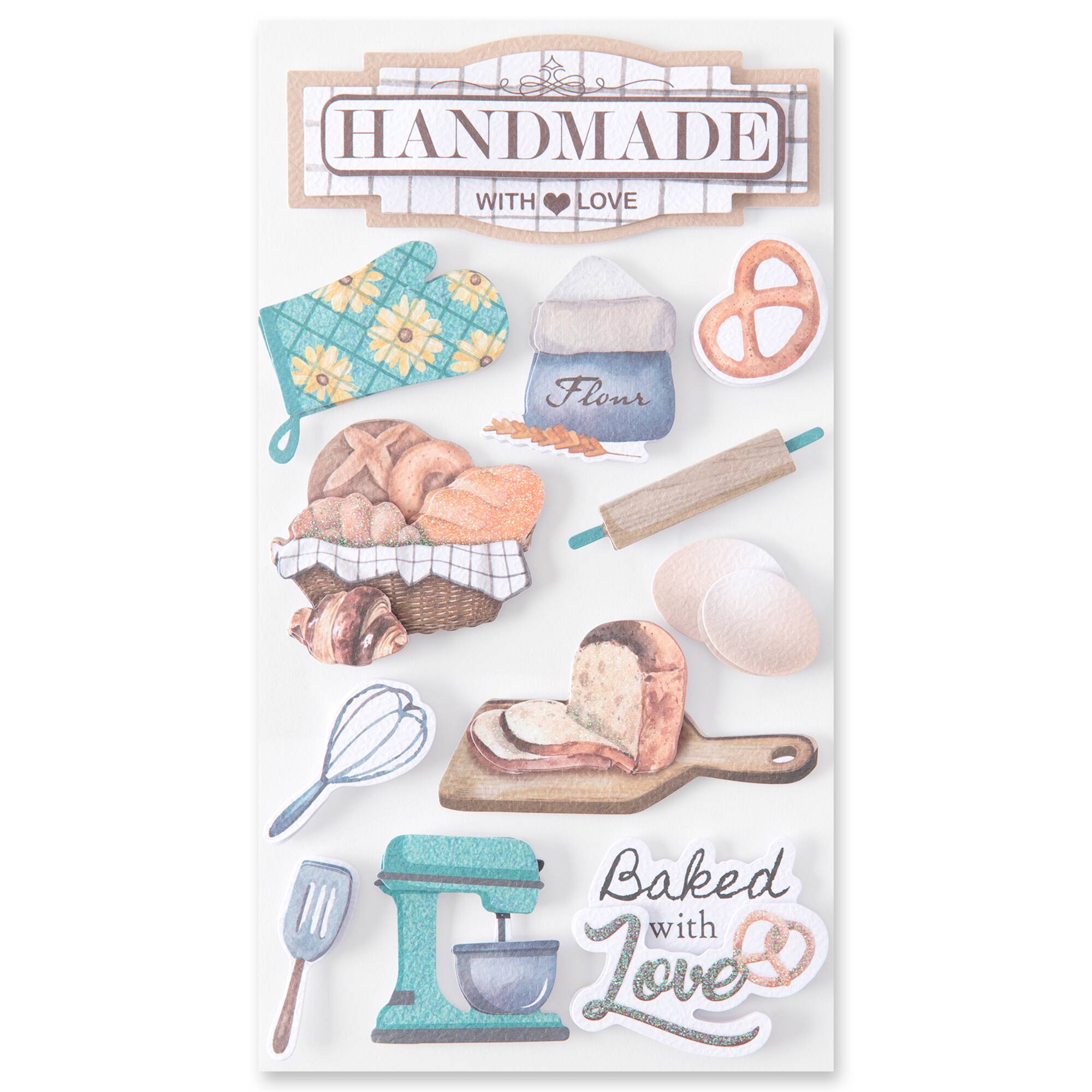Baked with Love Dimensional Stickers by Recollections™